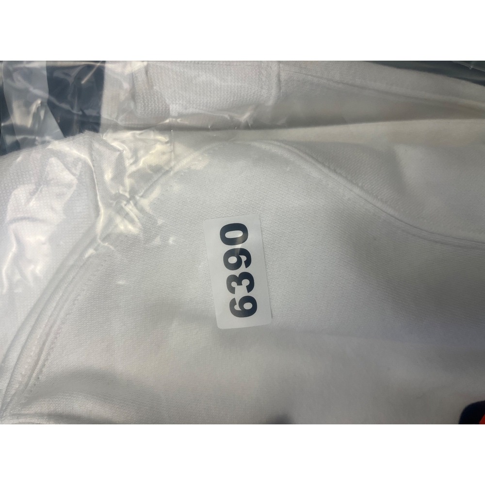 Nike Just Do It Sweatshirt Mens L White Box Logo Crew Neck Long Sleeve Pullover - Picture 9 of 9